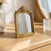 Vintage Tabletop Mirror Decorative with Stand Elegant for Vanity