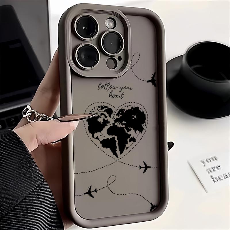 Travel-nspired Airplane Route Desian Case For Xiaomi Mi 11 Lite 5G 4G 14T 14 13T 13 12T 12 Poco X6 X5 X3 F5 F6 M6 Pro Soft Cover