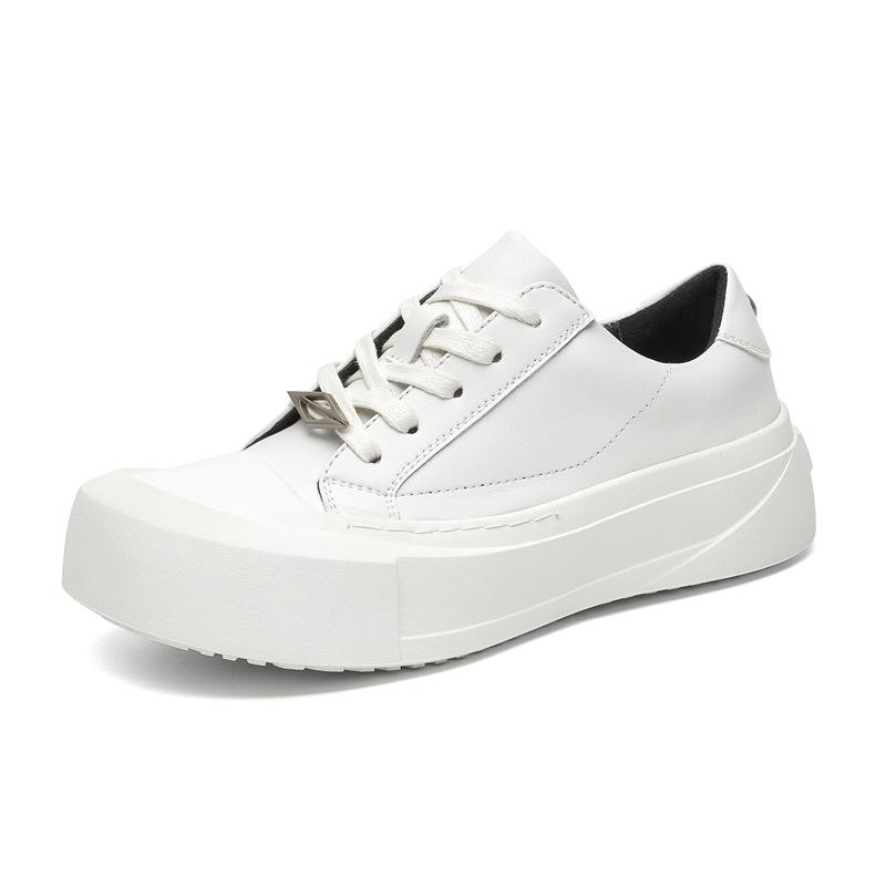 Couple board shoes sports and leisure versatile men's and women's college style small leather shoes commuting to change board shoes 66643-J