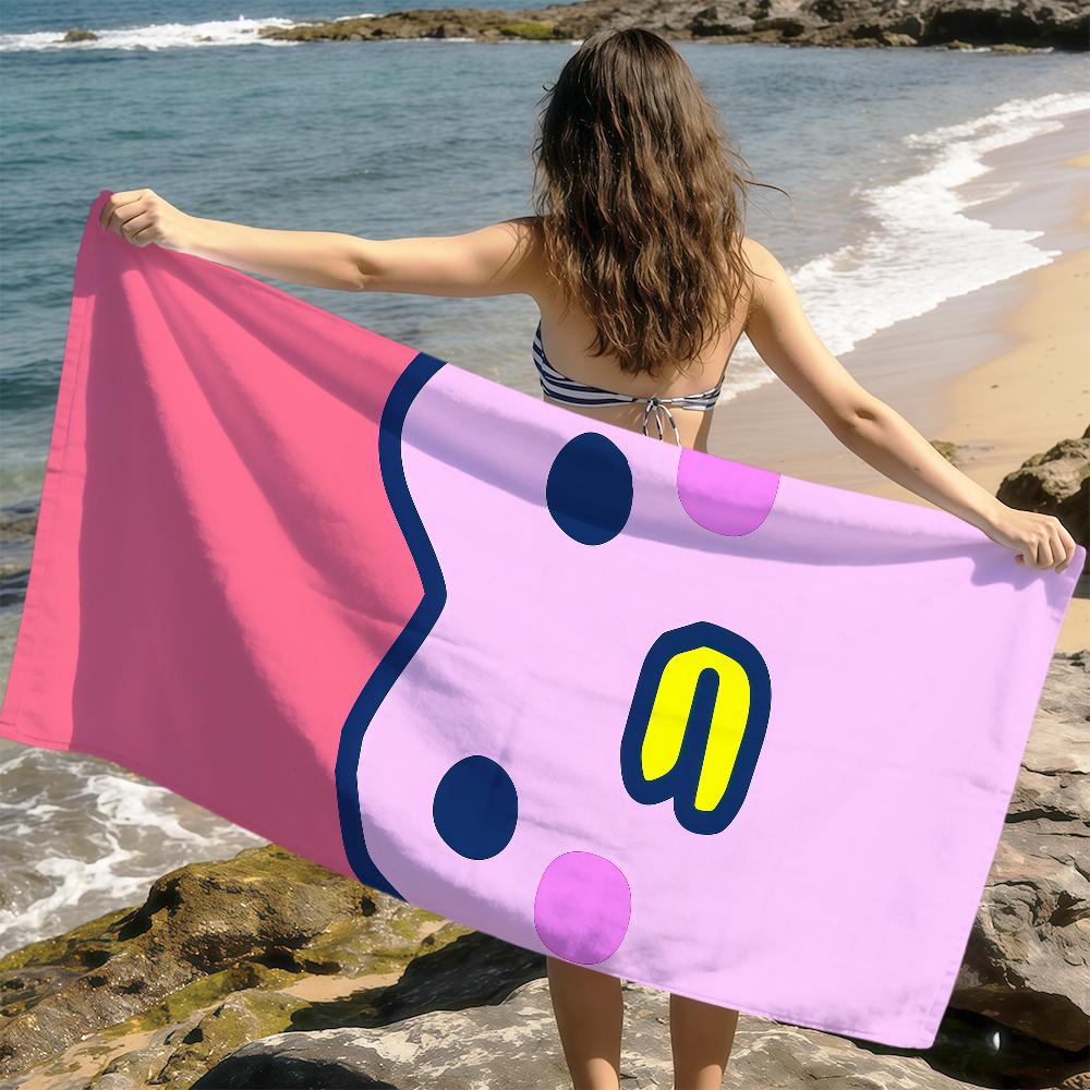cute funny face t-tamagotchi kuchipatchi mametchi soft Dry Beach Towels Trip Towel swim Summer Holiday bathing Pool Camp Gift