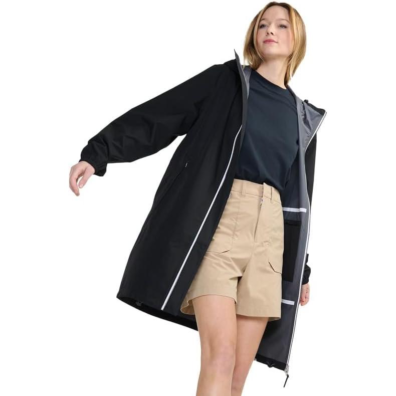 AIGLE T-Shirt [Official] MTD Waterproof Breathable Water Repellent Zip Rain Pack Pocketable Hooded Coat Unisex Adults