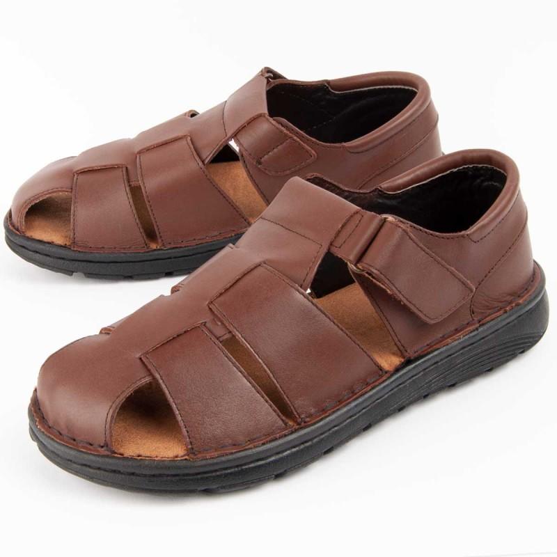 Sandalia De Piel Para Hombre. Purapiel Beira7 102730