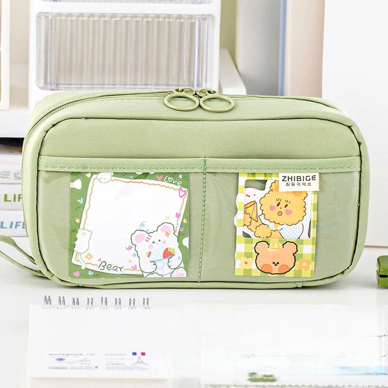 Transparent Pencil Case For Girls 2026 New High-Capacity Stationery Box High Aesthetic Pencil Case For Middle School