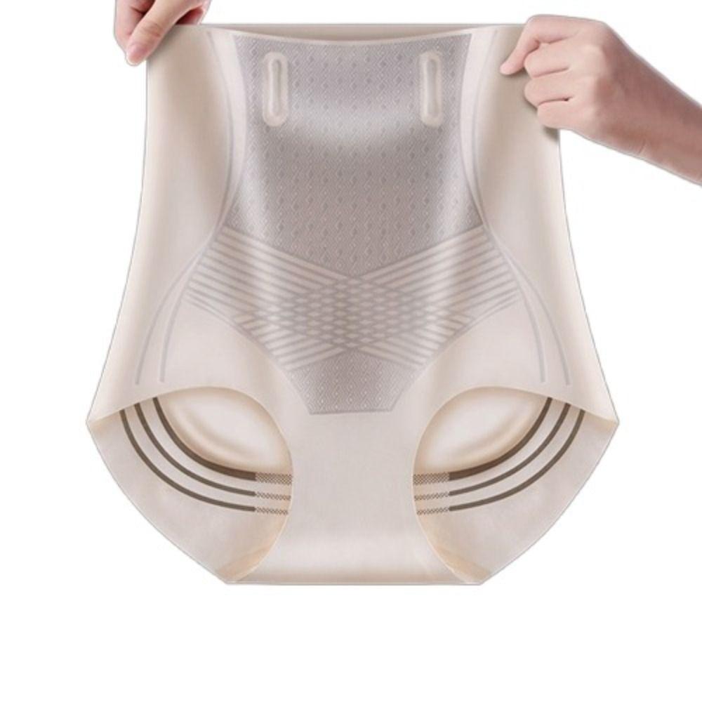 Cotton Crotch Seamless Underwear Belly Contracting Tummy Control Panties High Waist Shapewear Lady