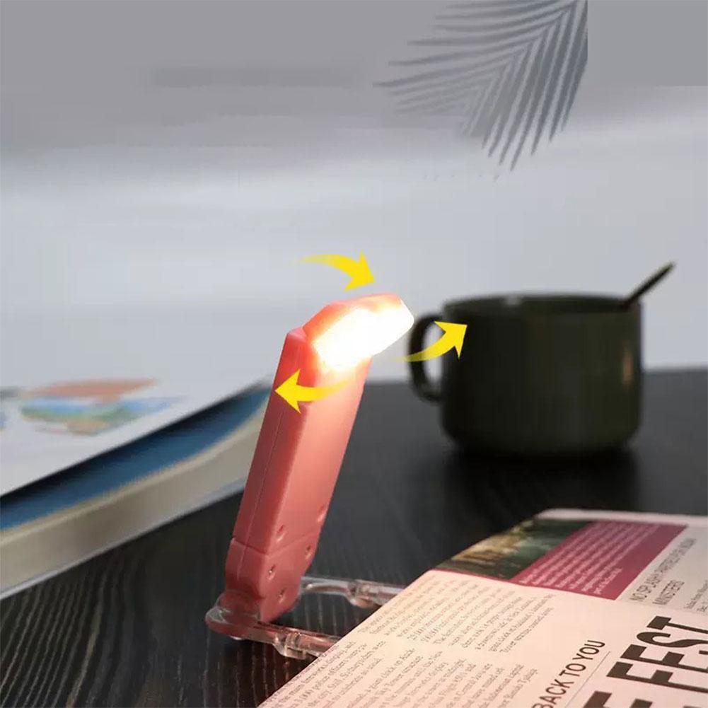 LED USB Rechargeable Book Light Reading Light Eye Protection Night Light Portable Clip Desk Light Bookmark Read Light Night Lamp