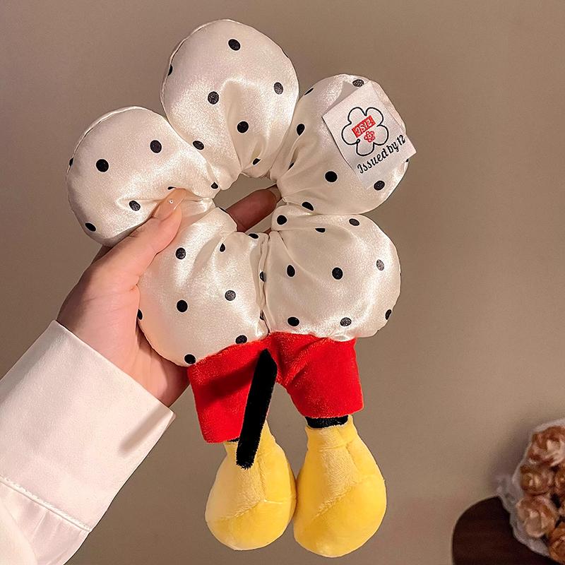 Cartoon Lower Body Of Animal Large Flower Scrunchie For Women Girls Sweet Hair Band Headband Hair Tie Cute Hair Accessories