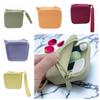 INS Silicone Square Coin Purse Solid Color Earphone Storage Bag Small Item Bag  Gift