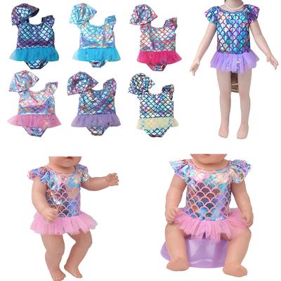 18-Zoll-Puppenkleidung, passend für amerikanische 43-cm-Puppen, Outfits, Sommer-Badeanzug