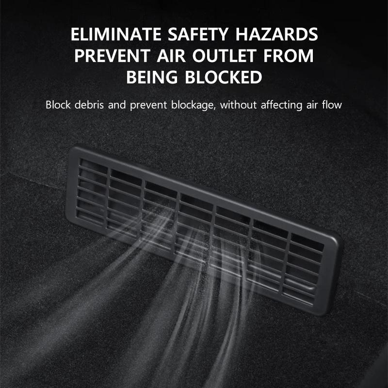 Under-seat Air Vent Protector for Tesla Model Y Juniper 2025 Under-seat Air Vent Anti-blocking Grille Protector Auto Accessories