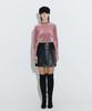 Chaenyuyog High-Neck Velvet Top [Pink]