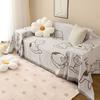 Cartoon Cat Sofa Cover Cloth Four Seasons Universal Non-Slip Chenille Cushion Anti-Scratching Full Covered Sofa Cover Cover Towel