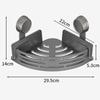 Corner Suction Cup Shower Caddy with Hooks No Drilling Removable Bathroom and Kitchen Storage Organizer for Bathrooms Storage