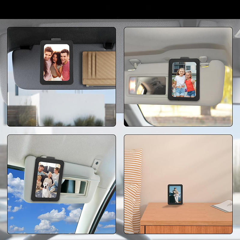 1pc Magnetic Car Visor Photo Clip - Holds Wallet-Sized Photos, Perfect Car Decor & Gift for Couples, Valentine’s Day