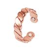 Vinterly Pure Copper Magnetic Rings Women Big Size Adjustable Gold-color 6.7mm Cuff Jewelry Wedding Bands Resizable Finger Rings