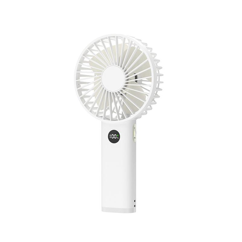 

3600mAh Handheld Personal Fan Portable Mini USB Hand Fan Rechargeable Mini Fan with Stepless Speed Control Display Nightligh New белый