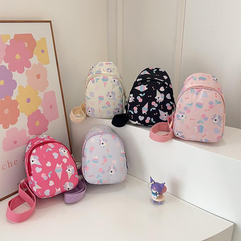 Season's new children's breast bag, kindergarten boys and girls crossbody bag, versatile small backpack, cartoon children's backpack