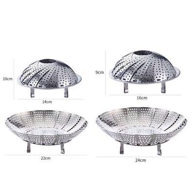 Zhaoran 304 Edelstahl Faltbarer Dampfgarereinsatz