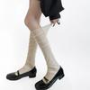 New Women Lolita Socks Y2K Solid Long Loose Socks Female Spring Breathable Lace Casual Sweet Soft Korean Over The Knee Stockings