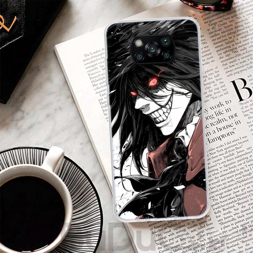 A-Alucard Hellsing Anime Cover For Xiaomi Poco X7 X6 X5 Pro X3 Nfc F7 Ultra Phone Case F6 F5 X4 F4 Gt F3 M6 M5S M4 M3 Print Shel