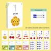 30PCS Cognitive Cards Early Childhood Education Repeatedly Erase Practice Spelling Number Letters Literacy Card Educational Toys