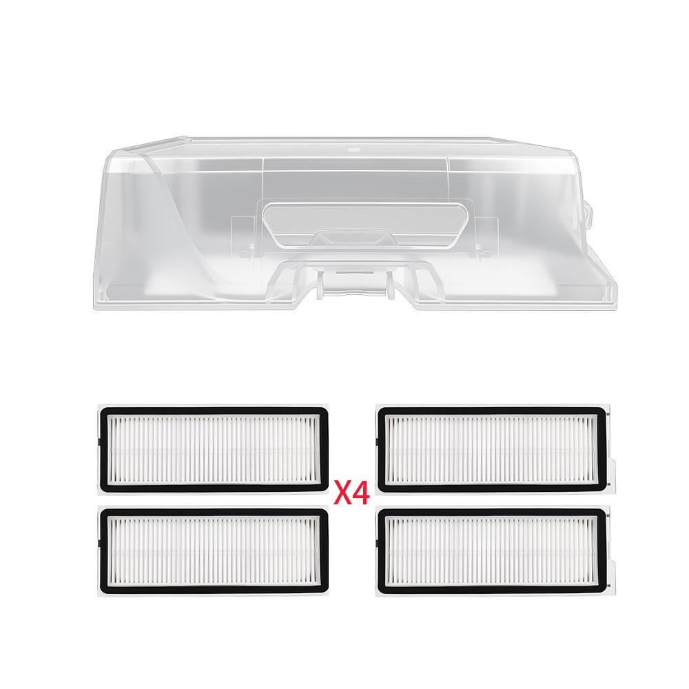 Dust Bin Dust Box for Roborock P10 Pro/P10S/QRevo Pro /QRevo MaxV /QRevo S /QRevo Plus Robot Vacuum Cleaner HEPA Filter Parts