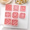 [Y]1PC Oriental Floral Clay Cutters Geometric Tile Pattern Molds For Polymer Earring And Jewelry DIY