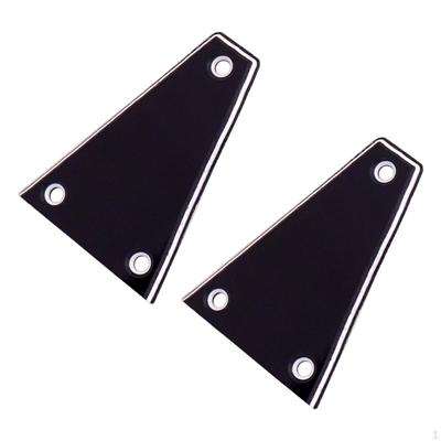 2 Piezas Placa de Cuello para Guitarra Eléctrica Pieza de Repuesto Accesorio, Unión de Cuello para Bajo