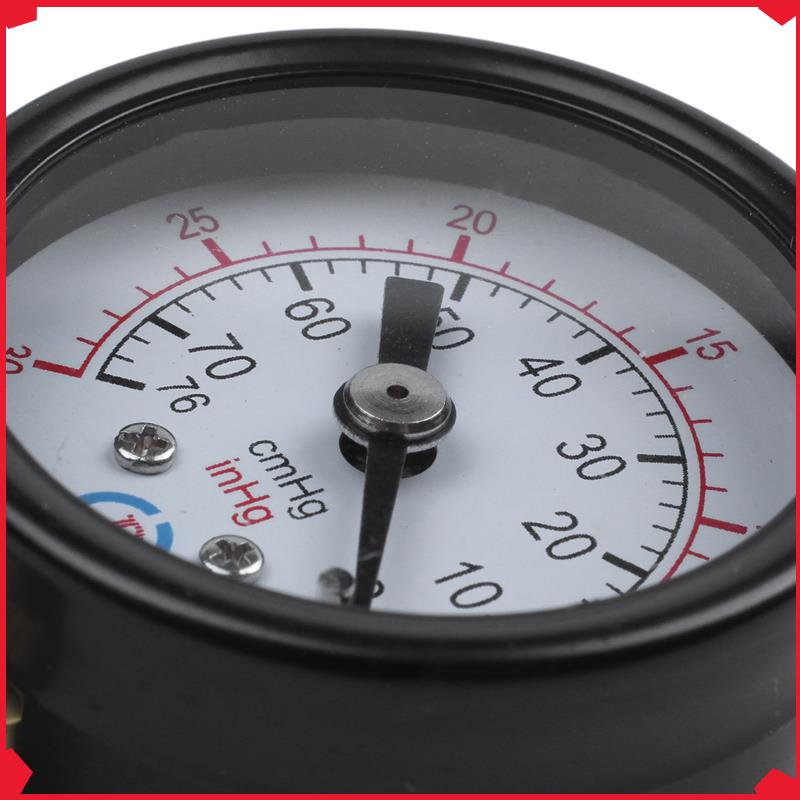 B17B 2X Male Threaded Pneumatic Air Vacuum Pressure Gauge 30/0Hg