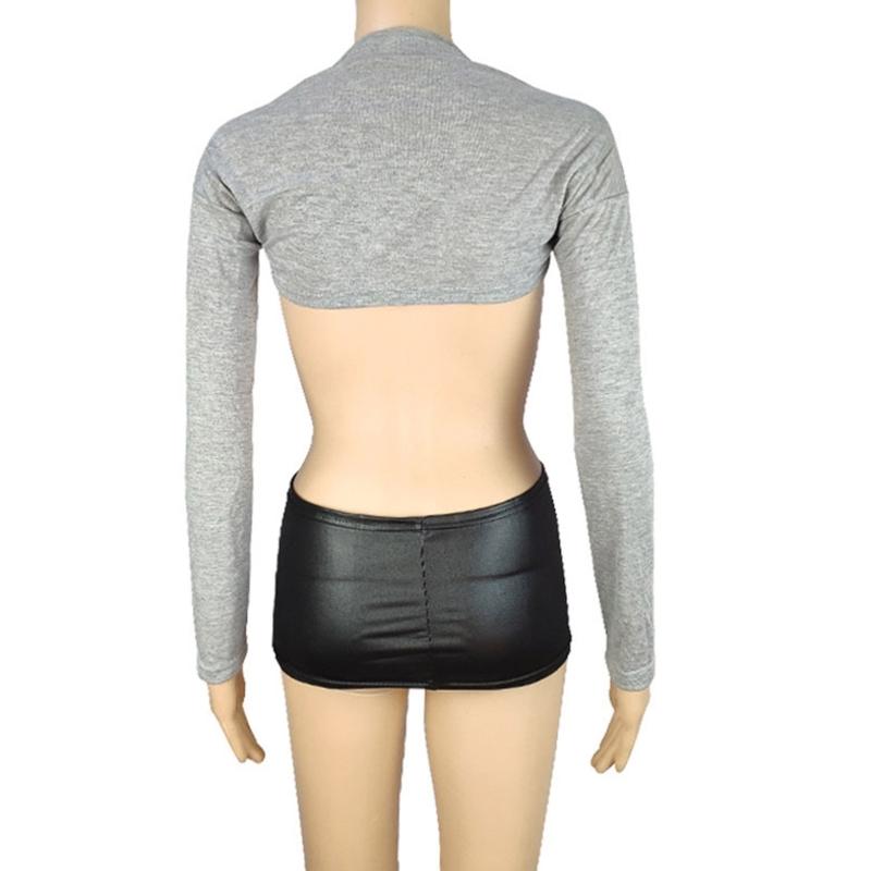 Breathable Woman Shrug Cardigan Shrug Crop Top Skin-friendly Long Sleeve Shawl