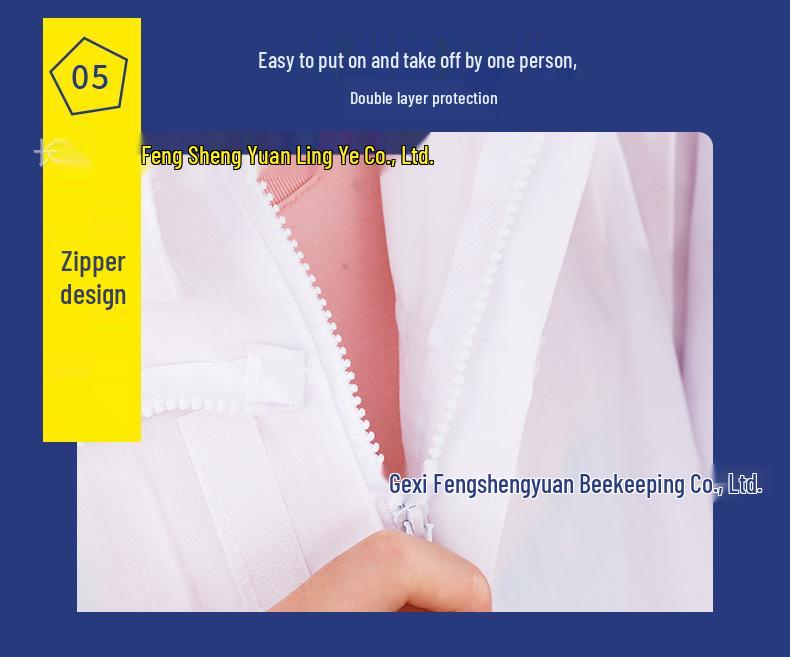Dustproof Hooded Beekeeping Suit: Thick, Breathable, Full Body Protection