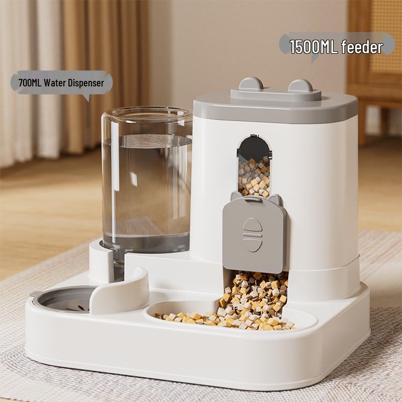 

Universal Pet Feeder with Large Capacity and Automatic Water Refill for Cats and Dogs