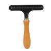 Pet Brush Handheld Cat Grooming Rake Wooden Handle Pet Hair Deshedding Detangling Brush for Cats Dogs
