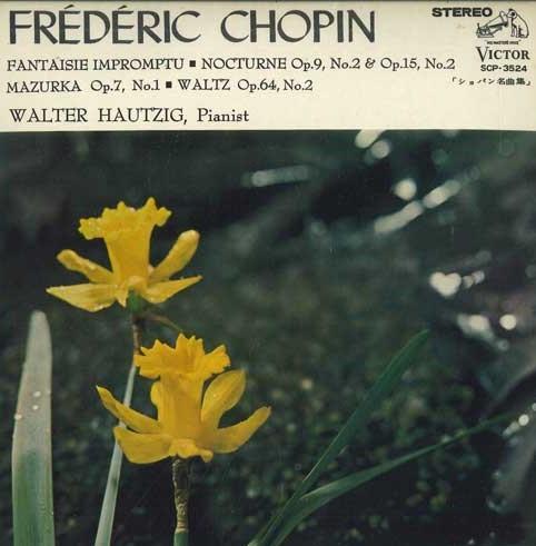 

7inch Record WALTER HAUTZIG - Fantaisie Impromptu; Nocturne / Maz SCP3524 VICTOR Japan Classical Used
