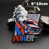 For Bmw Power LOGO Embroidery Iron on Patches for Clothing Sport Original Label Expert Sailor Stripe Wappen Flying Eagle Emblem mkdf86