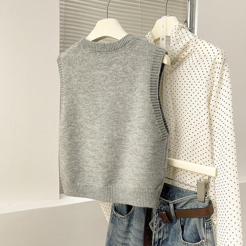 TonLion Women's Fun Animal Pattern Pullover Round Neck Vest