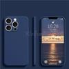 For iPhone 16 Pro Max Case Liquid Silicone Original Plain Rubber TPU Protect Case For iPhone 16 15 Pro Max Cover TPU Shockproof