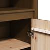 Highboard Honey Brown 80 x 35 x 154 cm Solid Pine Wood