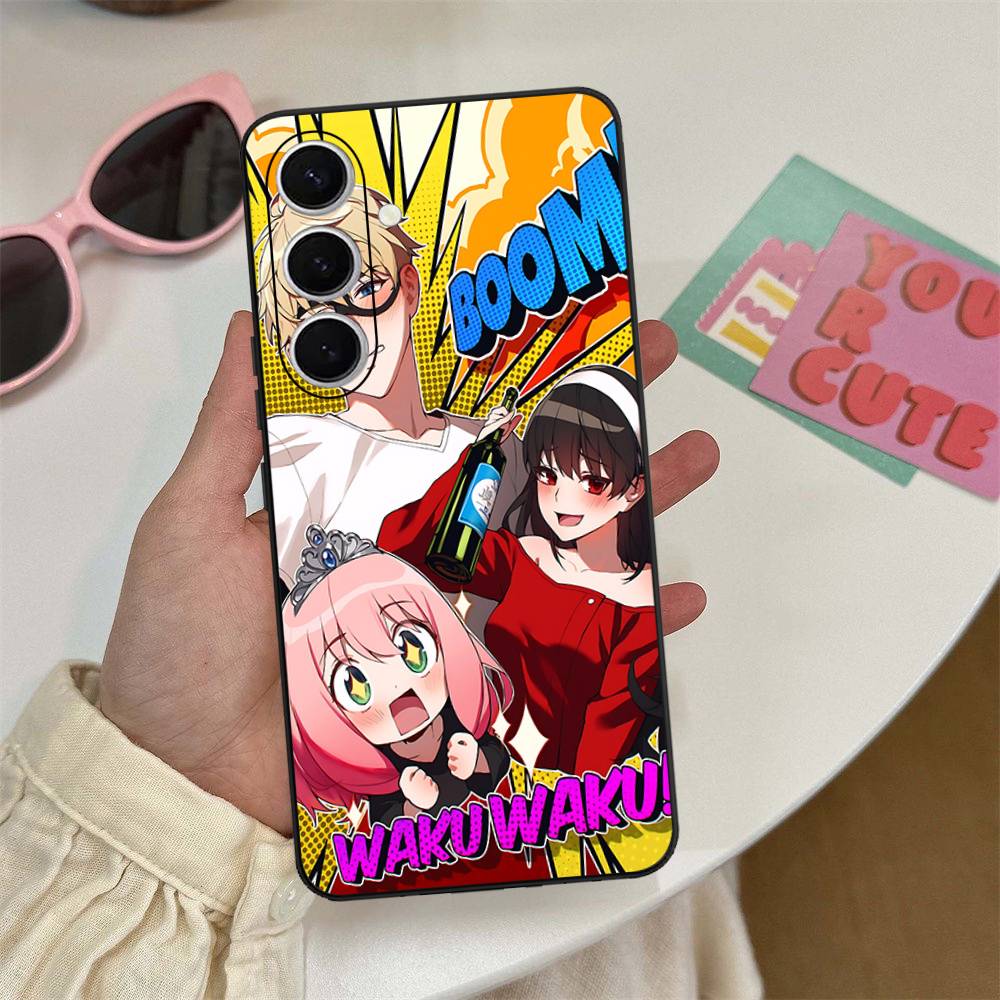 Classic Anime Spy X Family Phone Case For Samsung S 24 Fe 25 Ultra Plus 20 Lite 21 30 22 23 24 22 Ultra 5G Fundas