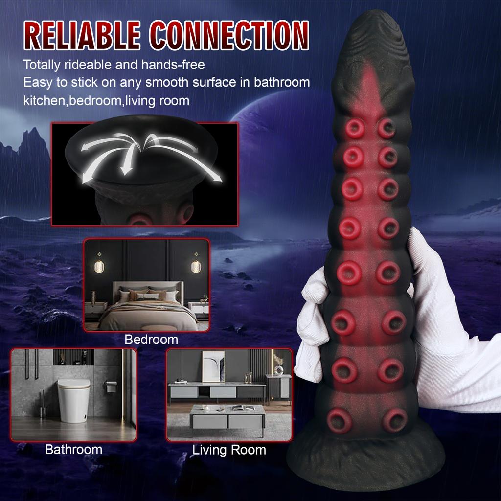 Tentacle Anal Plug Mixed Color Alien Dildo Soft Huge Butt Plug Suction Cup Anal Toys Large Particle Masturbator Vaginal Anal Dilator Sex Toys Unisex