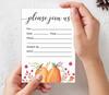 Inkdotpot Pack Of 30, Please Join Us Invitations With Envelopes, Autumn Pumpkin Watercolor Invites for Your Wedding, Bridal Shower