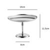 Mirror-Polished Dessert Stand Circular Base Stainless Steel