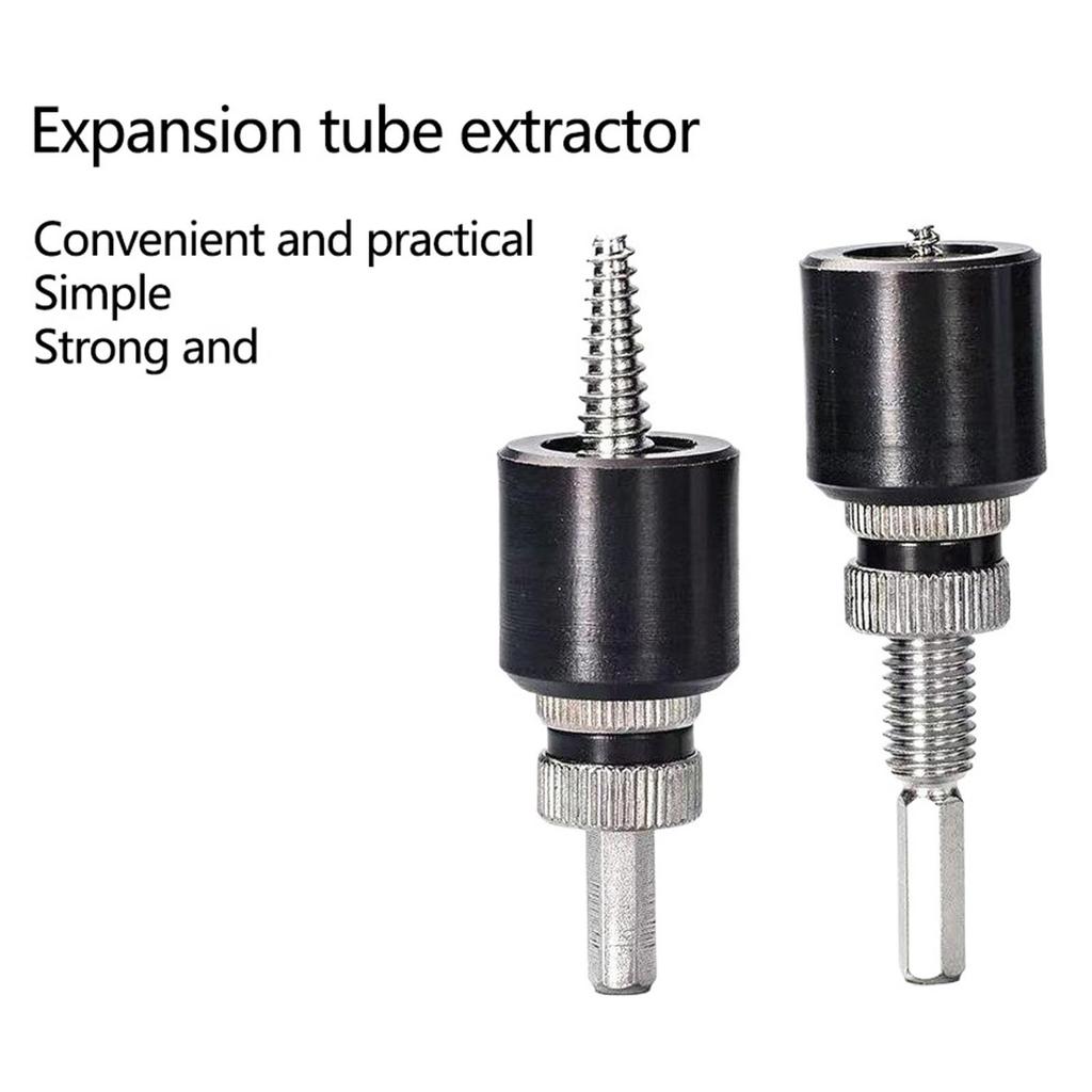 Extractor de șuruburi cu tub de expansiune pentru șuruburi și prezoane deteriorate și rupte cu designuri reglabile pentru utilizare multifuncțională