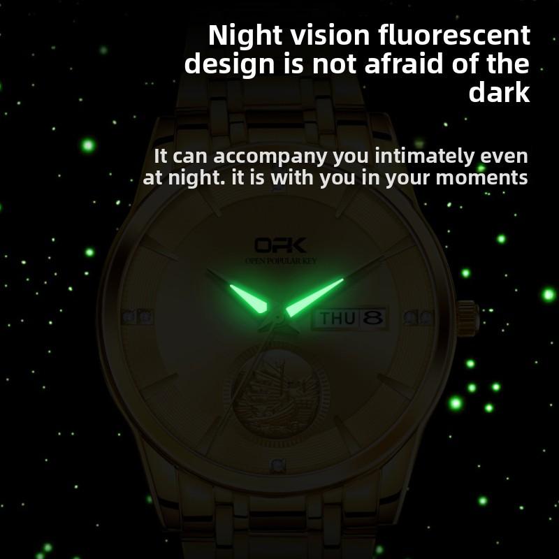 OPK Dual Calendar Quartz Watch Men's Watch Men's Watch