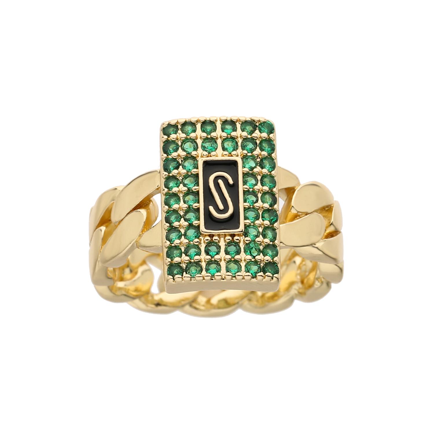 

New Monaco men s and women s rings, elegant zircon rings, brass material, party gifts, Monaco charm rings 7 коричневый