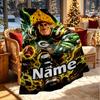 Custom Name Personalized NFL Print Blanket, Home Decor, Bedroom, Sofa, Camping, Couch, Gifts for Birthday Christmas