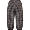 Supreme Plaid Warm Up Pant Black