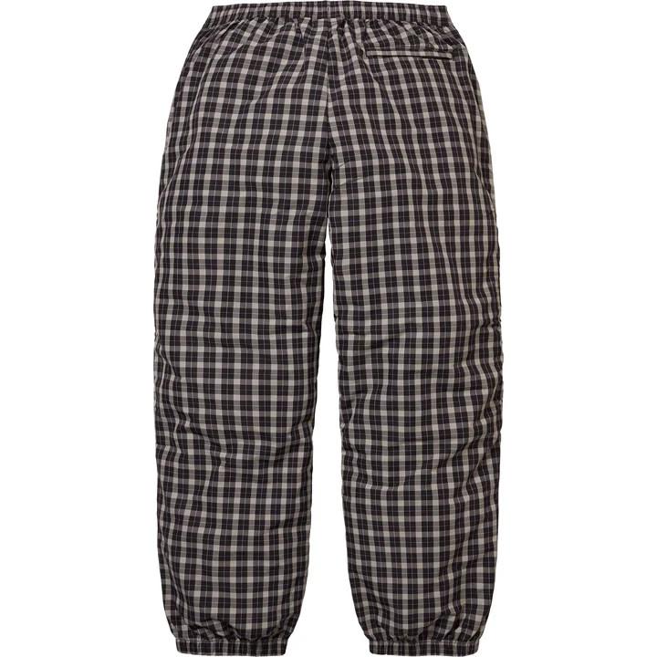Supreme Plaid Warm Up Pant Black