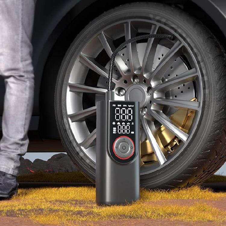Tire Inflator Portable Air Compressor,6000mAh 150PSI Portable Air Pumps, Accurate Pressure LCD Display,Car Bike