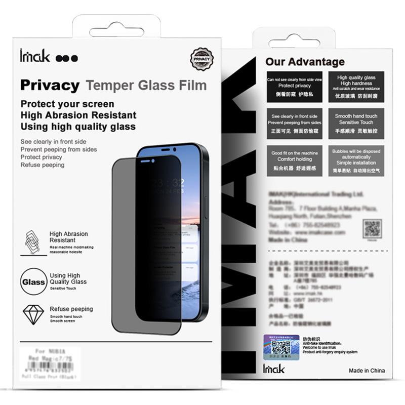 IMAK For vivo V30 5G/V30 Pro 5G Anti-Spy Privacy Screen Protector 3D Curved Tempered Glass Film