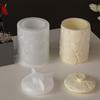 Flexible Sturdy Silicone Epoxy Resin Castes Mould Flower Shaped Jar Dishes Mould for Craft and Home Decoration